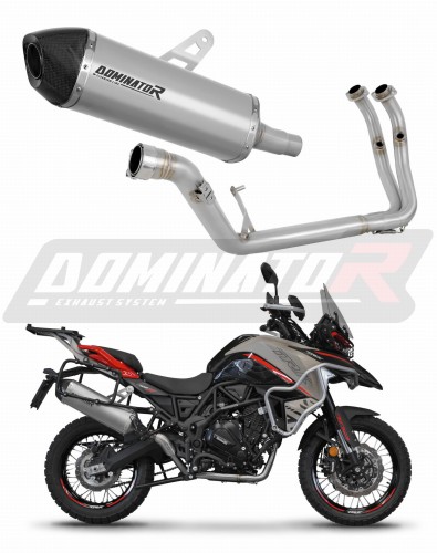 complete exhaust system with muffler DOMINATOR Full System titanium HP7 fits to Benelli TRK 702 / TRK 702X 2023  2024 5