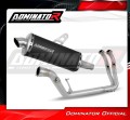 impianto di scarico completo con silenziatore DOMINATOR Full System P7 nero adatto alla moto Benelli TRK 702 / TRK 702X 2023 - 2024 2
