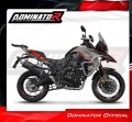 impianto di scarico completo con silenziatore DOMINATOR Full System P7 nero adatto alla moto Benelli TRK 702 / TRK 702X 2023 - 2024 3