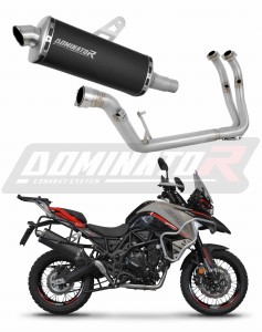 Benelli TRK 702 / TRK 702X 2023 - 2024 Impianto di scarico Collettori Marmitta Silenziatore P7 NERO + dB killer