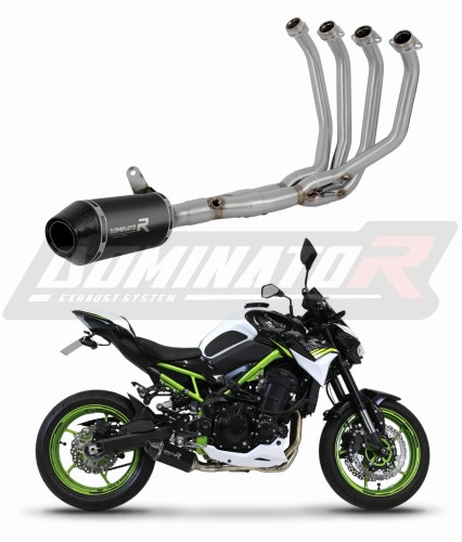 Kawasaki Z 900 A2 2020 - 2024 Low Level EXHAUST Collector Manifold Full System Muffler Auspuff Sportauspuff Silencer Echappement Silencieux Scarico Scarichi Escape Wydech Tłumik HP3 BLACK Dominator Exhaust System x