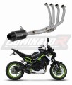 impianto di scarico completo con silenziatore DOMINATOR Full System HP3 nero adatto alla moto Kawasaki Z 900 2017 - 2019