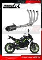 impianto di scarico completo con silenziatore DOMINATOR Full System HP3 nero adatto alla moto Kawasaki Z 900 A2 2017 - 2019 2
