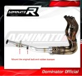decat silenziatore centrale DOMINATOR Mid Pipe adatto alla moto Kawasaki Z 900 A2 2017 - 2019 7