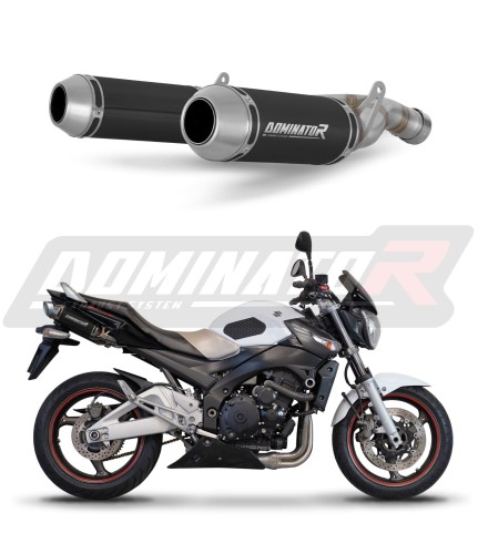 scarico silenziatore DOMINATOR OV G2 nero adatto alla moto Suzuki GSR 600 2006 - 2011