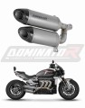 Triumph Rocket 3 GT EXHAUST Muffler Auspuff Sportauspuff Silencer Echappement Silencieux Scarico Scarichi Escape Wydech Tłumik HP8 2019 - 2024 Dominator x