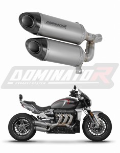 TRIUMPH ROCKET 3 GT 2019 - 2024 Terminale di Scarico Marmitta Silenziatore Titanio HP8 + dB killer