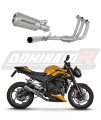 Trumph STREET TRIPLE 765 S R RS Exhaust Muffler Manifold Collector Auspuff Sportauspuff Silencer Echappement Silencieux Scarico Marmitta Scarichi Escape Wydech Tłumik Kolektor GPS DOMINATOR Full Exhaust System X