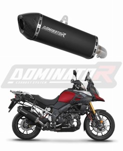 Suzuki DL 1000 V-Strom 2014 - 2016 Terminale di Scarico Marmitta Silenziatore HP7 NERO + dB killer