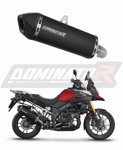 Suzuki DL 1000 V-Strom 2014 - 2016 Exhaust Muffler Auspuff Sportauspuff Silencer Echappement Silencieux Scarico Scarichi Escape Wydech Tłumik HP7 BLACK DOMINATOR EXHAUST SYSTEM