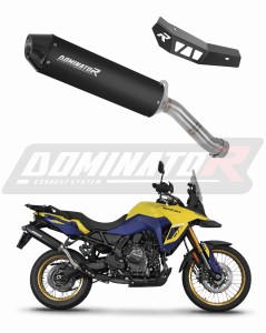 Suzuki V-Strom 800 SE / DE 2023 - 2024 Terminale di Scarico Marmitta Silenziatore MX2 NERO + dB killer