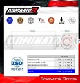 exhaust muffler DOMINATOR OVR fits to Honda VTR 1000F Firestorm 2002  2006 3