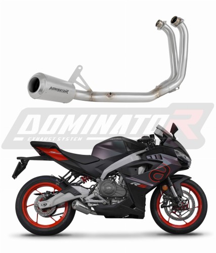 complete exhaust system with muffler DOMINATOR Full System GPS fits to Aprilia RS 457 2024  2026