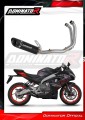 impianto di scarico completo con silenziatore DOMINATOR Full System HP8 nero adatto alla moto Aprilia RS 457 2024 - 2026 2