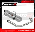 impianto di scarico completo con silenziatore DOMINATOR Full System OVR adatto alla moto YAMAHA T-MAX 500 2008 - 2011 2