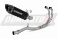 impianto di scarico completo con silenziatore DOMINATOR Full System HP8 nero adatto alla moto Yamaha MT-03 2020 - 2023 2