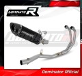 impianto di scarico completo con silenziatore DOMINATOR Full System HP8 nero adatto alla moto Yamaha MT-03 2020 - 2023 3