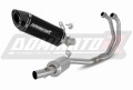 impianto di scarico completo con silenziatore DOMINATOR Full System HP8 nero adatto alla moto Yamaha MT-03 2020 - 2023 2