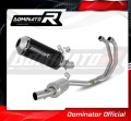 impianto di scarico completo con silenziatore DOMINATOR Full System OV G2 nero adatto alla moto Yamaha MT-03 2020 - 2023 3