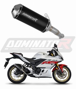 Yamaha YZF-R3 2019 - 2024 Terminale di Scarico Marmitta Silenziatore OV G2 NERO + dB killer medium