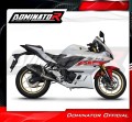 complete exhaust system with muffler DOMINATOR Full System HP8 BLACK fits to Yamaha YZFR3 2019  2024 6