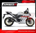 Yamaha YZF-R3 2022 Exhaust Muffler Manifold Collector Auspuff Sportauspuff Silencer Echappement Silencieux Scarico Marmitta Scarichi Escape Wydech Tłumik Kolektor OV BLACK DOMINATOR Full Exhaust System 3