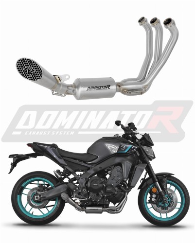 impianto di scarico completo con silenziatore DOMINATOR Full System GP3 adatto alla moto Yamaha MT-09 2024