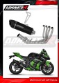 impianto di scarico completo con silenziatore DOMINATOR Full System HP5 nero adatto alla moto Kawasaki ZX10R 2016 - 2020 2