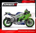 impianto di scarico completo con silenziatore DOMINATOR Full System HP6 nero adatto alla moto Kawasaki ZX10R / RR 2021 - 2025 4