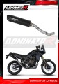 scarico silenziatore DOMINATOR MX2 nero adatto alla moto Yamaha Tenere 700 2021 - 2024 2