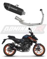 kompletny układ wydechowy z tłumikiem DOMINATOR Full System HP8 CZARNY pasujący do motocykla KTM 125 Duke 2024