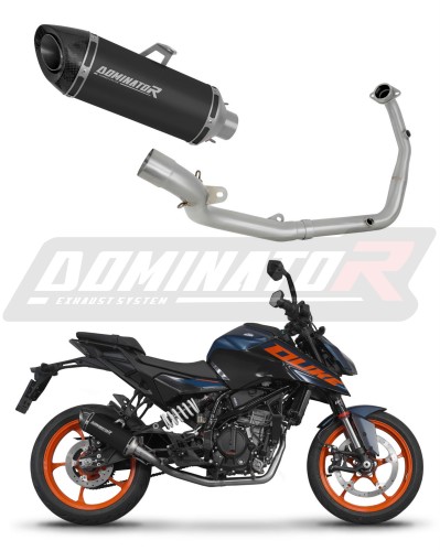 KTM 125 Duke 2024  EXHAUST Collector Manifold Full System Muffler Auspuff Sportauspuff Silencer Echappement Silencieux Scarico Scarichi Escape Wydech Tłumik HP8 BLACK Dominator Exhaust System x
