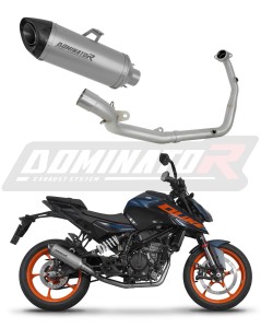 KTM 125 Duke 2024 Impianto di scarico Collettori Marmitta Silenziatore Titanio HP8 + dB killer