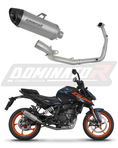 kompletny układ wydechowy z tłumikiem DOMINATOR Full System Tytanowy HP8 pasujący do motocykla KTM 125 Duke 2024