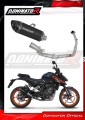 complete exhaust system with muffler DOMINATOR Full System HP8 BLACK fits to KTM 125 Duke 2024  2