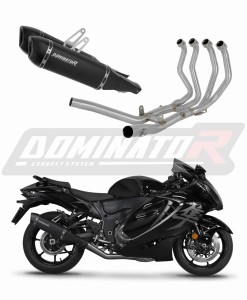 Suzuki GSX 1300 R Hayabusa 2021 - 2024 Impianto di scarico Collettori Marmitta Silenziatore HP6 NERO