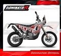 scarico silenziatore DOMINATOR MX2 nero adatto alla moto Kove 450 RALLY 2023 - 2025 4