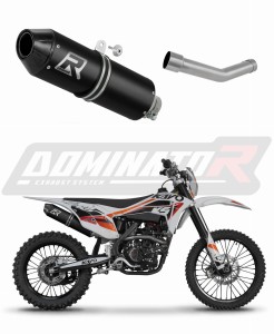 Kayo K5 300 Enduro 2024 - 2025 Terminale di Scarico Marmitta Silenziatore MX2 NERO + dB killer