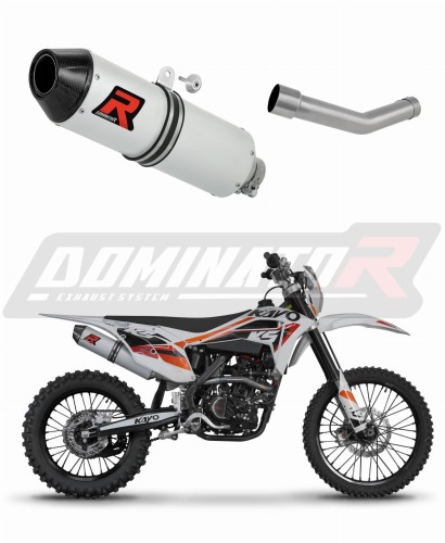 scarico silenziatore DOMINATOR MX2 adatto alla moto Kayo K5 300 Enduro 2024 - 2025
