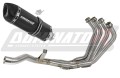 impianto di scarico completo con silenziatore DOMINATOR Full System HP1 nero adatto alla moto Yamaha XJ 6N / S / F 2009 - 2016
