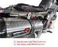 exhaust muffler DOMINATOR HP1 BLACK fits to Aprilia SL 750 Shiver 2007  2016 4