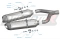 exhaust muffler DOMINATOR HP1 BLACK fits to Aprilia SHIVER 900 2017  2019 3