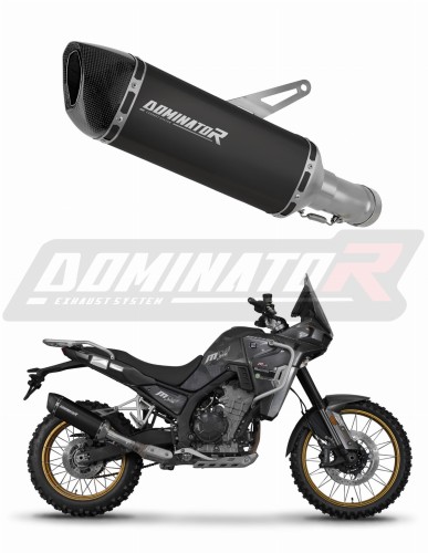 scarico silenziatore DOMINATOR HP6 nero adatto alla moto Kove 800 X Pro Adventure 2023 - 2026