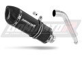 scarico silenziatore DOMINATOR HP1 nero adatto alla moto Honda XL 125 V VARADERO 2007 - 2012 2