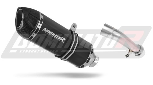 scarico silenziatore DOMINATOR HP1 nero adatto alla moto Honda CBR 500 R 2013 - 2015