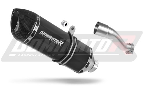 scarico silenziatore DOMINATOR HP1 nero adatto alla moto Honda CBR 500 R 2016 - 2023