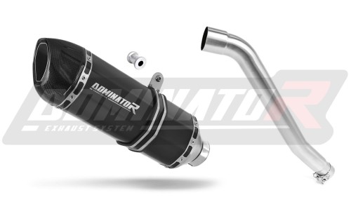 scarico silenziatore DOMINATOR HP1 nero adatto alla moto Honda XL 600 V TRANSALP 1987 - 2000