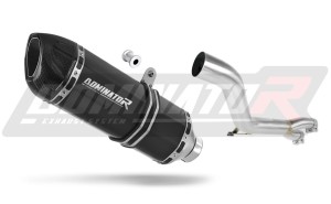 Honda NT 650 V DEAUVILLE RC47 1998 - 2005 Terminale di Scarico Marmitta Silenziatore HP1 NERO + dB killer