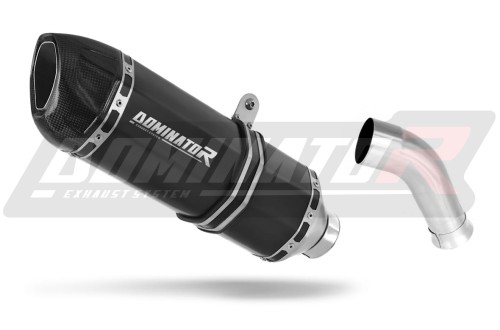 scarico silenziatore DOMINATOR HP1 nero adatto alla moto Honda VFR 750 1993 - 1997