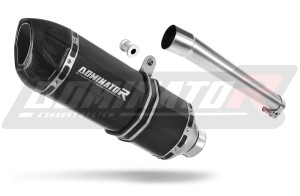 Honda XRV 750 AFRICA TWIN 1996 - 2003 RD07A Terminale di Scarico Marmitta Silenziatore HP1 NERO + dB killer